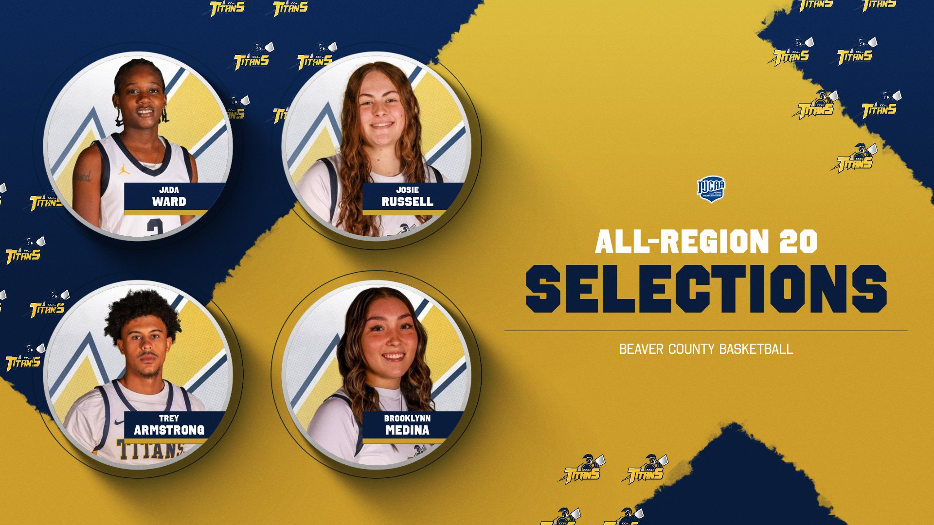 Ward, Russell, Medina &amp; Armstrong Represent Titans On All-Region Basketball Teams